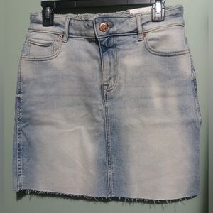 NWT Maurices Light Blue Denim Mini Skirt